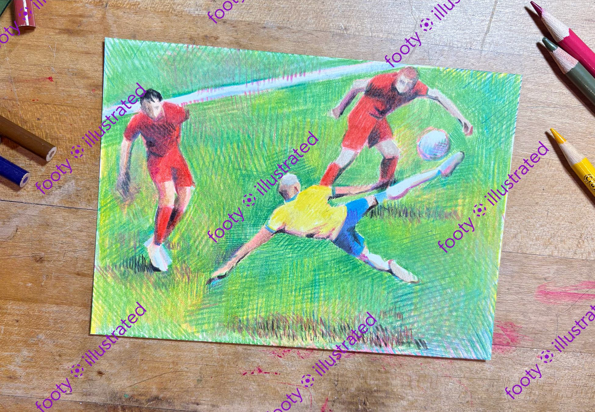 Framed Art Print, The Beautiful Game #2